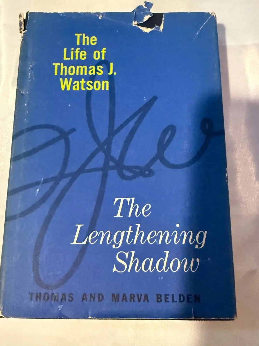 The Lengthening Shadow, Life of Thomas J Watson - 1962 - Hardcover First Edition